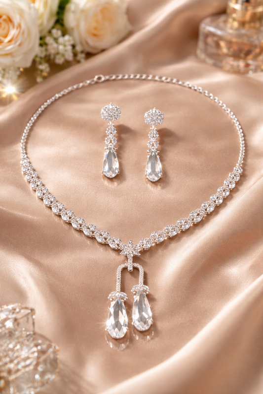 Rose Royale AD Necklace Set