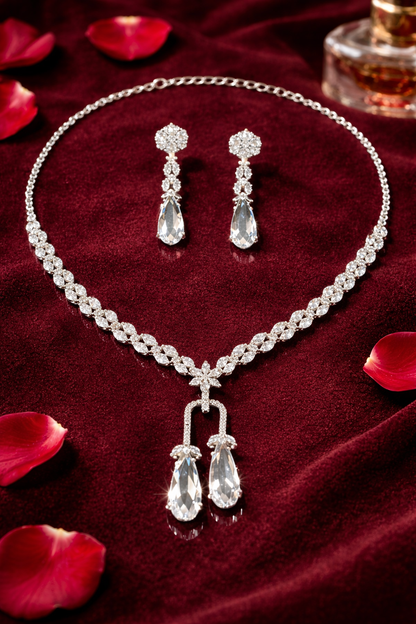 Rose Royale AD Necklace Set